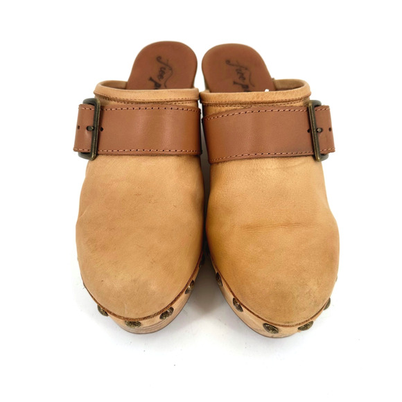 Free People Womens Culver City Leather Platform Clogs Size 37/US 6.5 Boho Hippie - Picture 4 of 10